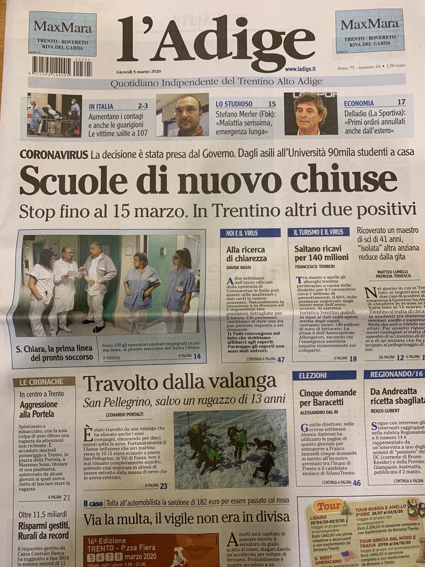 Adige 05.03.2020 Radio NBC Rete Regione