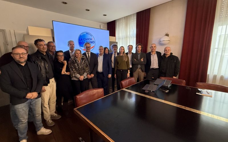 LA CIVICA PER BOLZANO PRESENTA IL NUOVO ORGANIGRAMMA