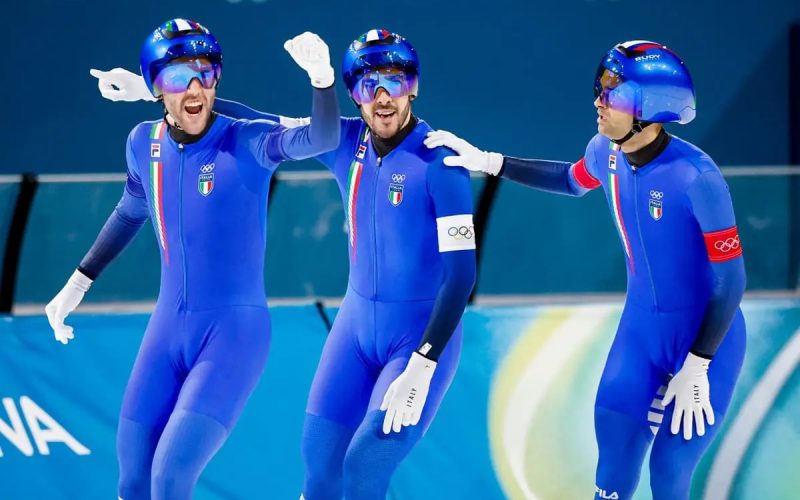MILANO CORTINA 2026, ANDREA GIOVANNINI E’ DI BRONZO NELLA MASS START DI PATTINAGGIO VELOCITA’