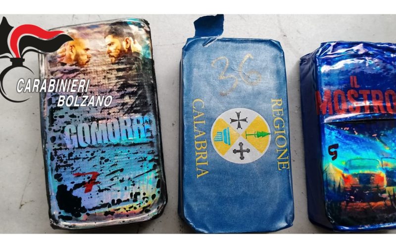 BOLZANO, RINVENUTI 6,7 CHILOGRAMMI DI HASHISH IN UNO STABILE DI VIA PALERMO