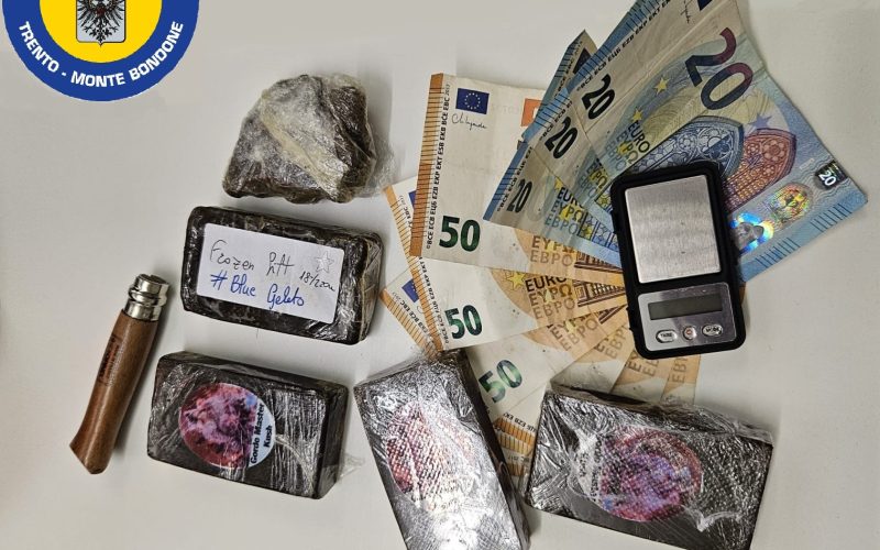 TRENTO, DROGA AL PARCO DELLE COSTE A COGNOLA