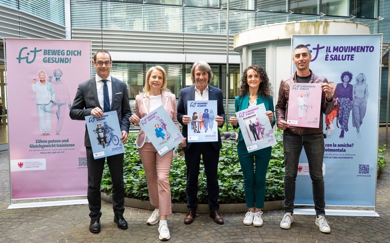 ALTO ADIGE, AL VIA LA CAMPAGNA “FIT: IL MOVMENTO E’ SALUTE”
