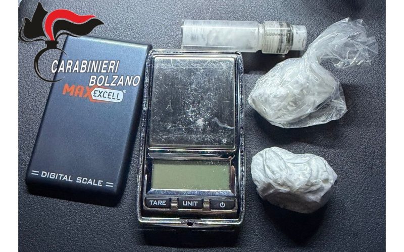 COCAINA IN AUTO, DUE DENUNCE DEI CARABINIERI DI LAIVES