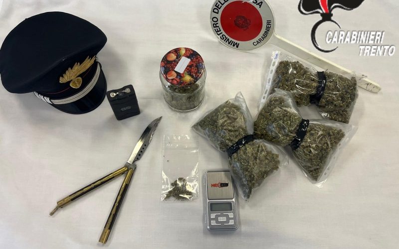 DROGA NELL’ALTO GARDA, UN ARRESTO DEI CARABINIERI