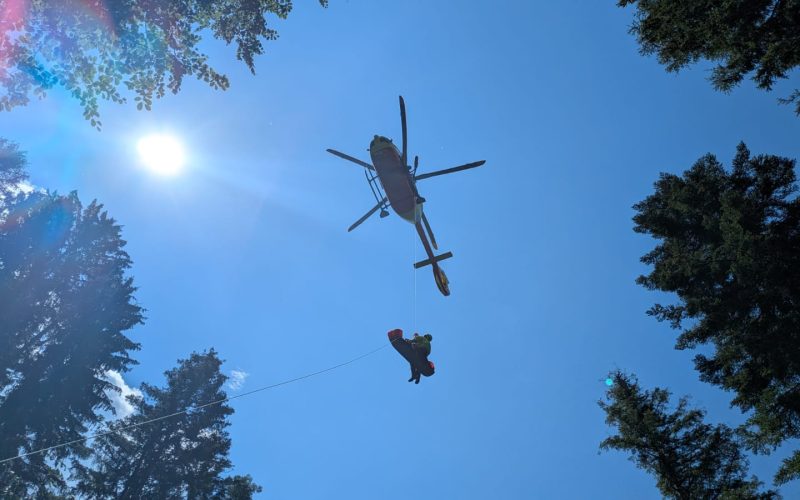 BOSCAIOLO DI 43 ANNI TRAVOLTO DA UN TRONCO IN VAL DI SELLA