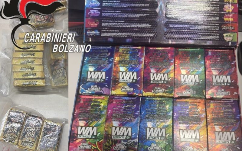 BOLZANO, ARRESTATO UN UOMO CON QUASI 2 CHILI DI HASHISH