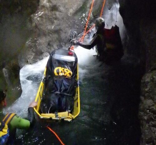 RIVA DEL GARDA, INTERVENTO DI SOCCORSO NEL CANYON DEL TORRENTE ALBOLA
