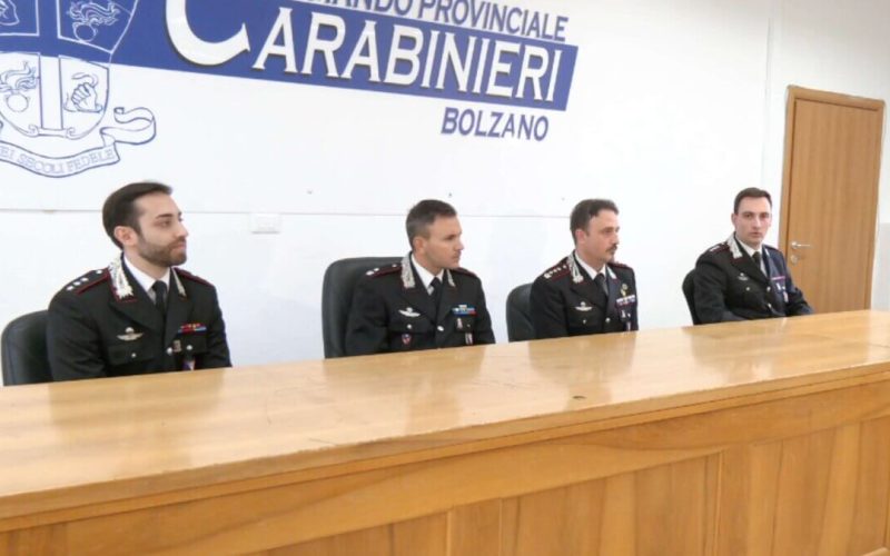 PRESENTATI I 3 NUOVI COMANDANTI DI COMPAGNIA DEI CARABINIERI DI BOLZANO, BRUNICO E VIPITENO